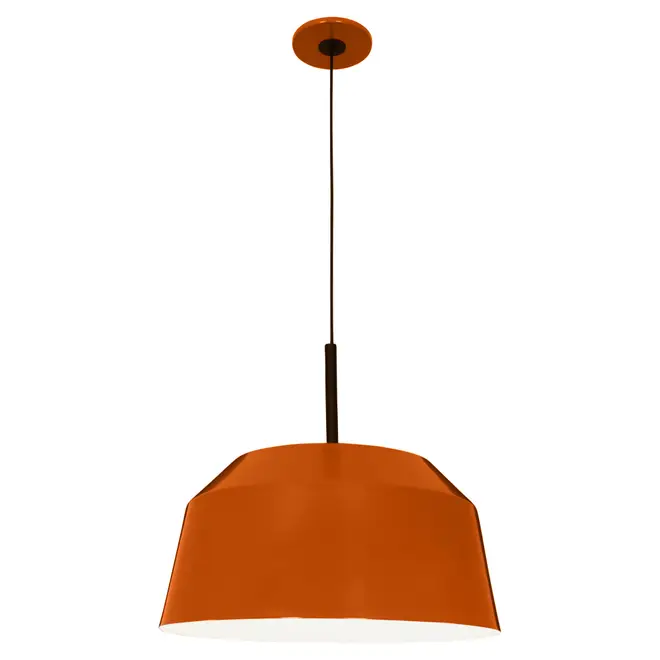 LUMINÁRIA DE TETO HAT - TERRACOTA/PRETO - Foto 2