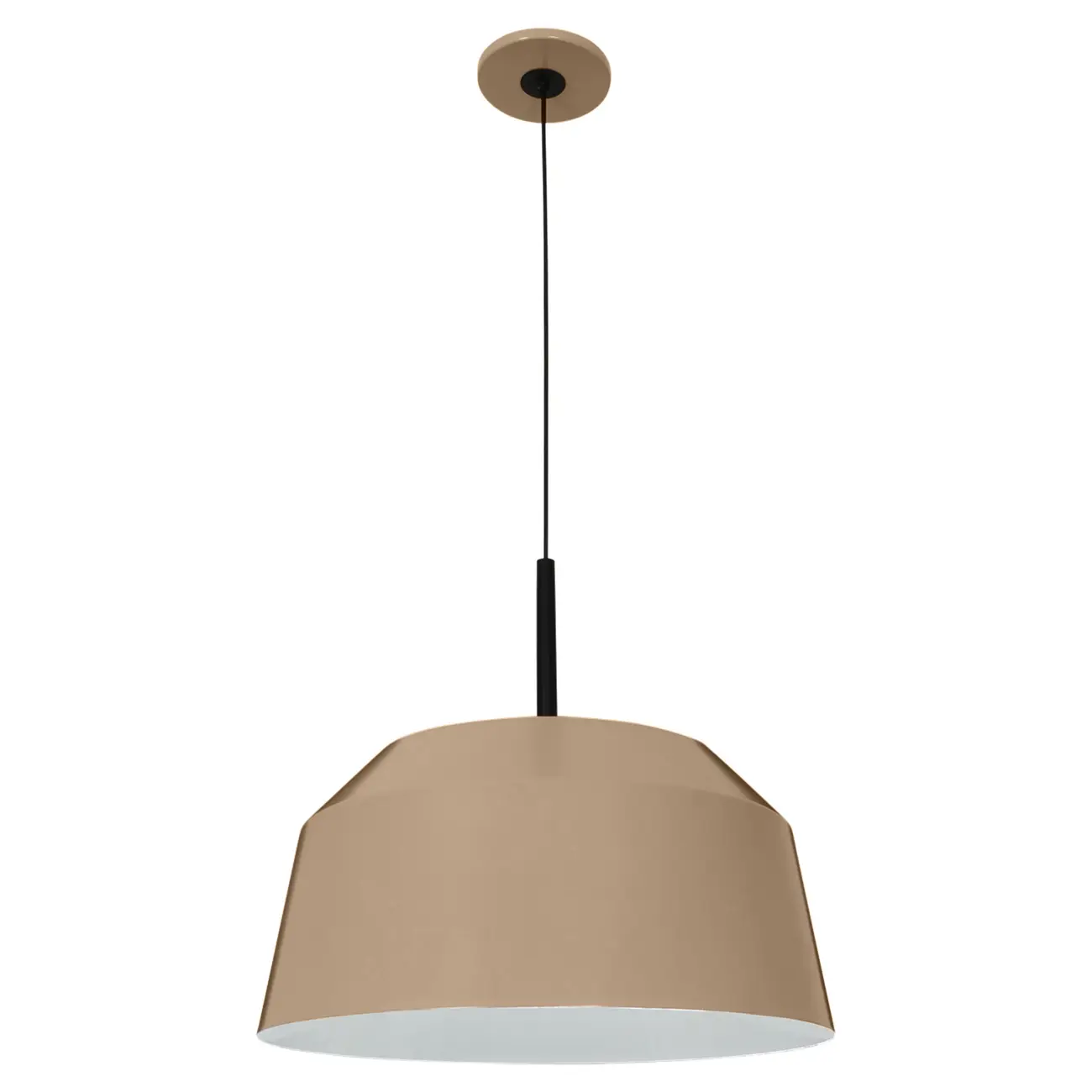 LUMINÁRIA DE TETO HAT - CAMELO/PRETO - Foto 1