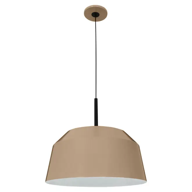 LUMINÁRIA DE TETO HAT - CAMELO/PRETO - Foto 1