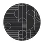 MOUSE PAD ARC FINERY - PRETO/BRANCO - Foto 1