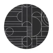 MOUSE PAD ARC FINERY - PRETO/BRANCO - Foto 1