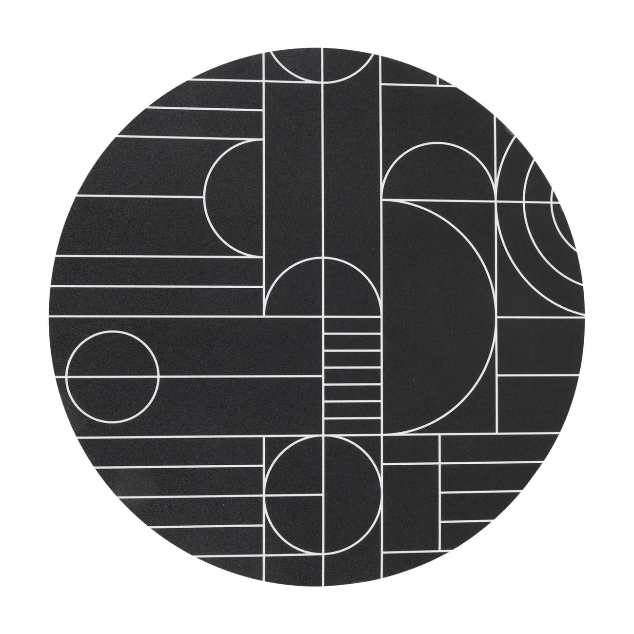 MOUSE PAD ARC FINERY - PRETO/BRANCO - Foto 1