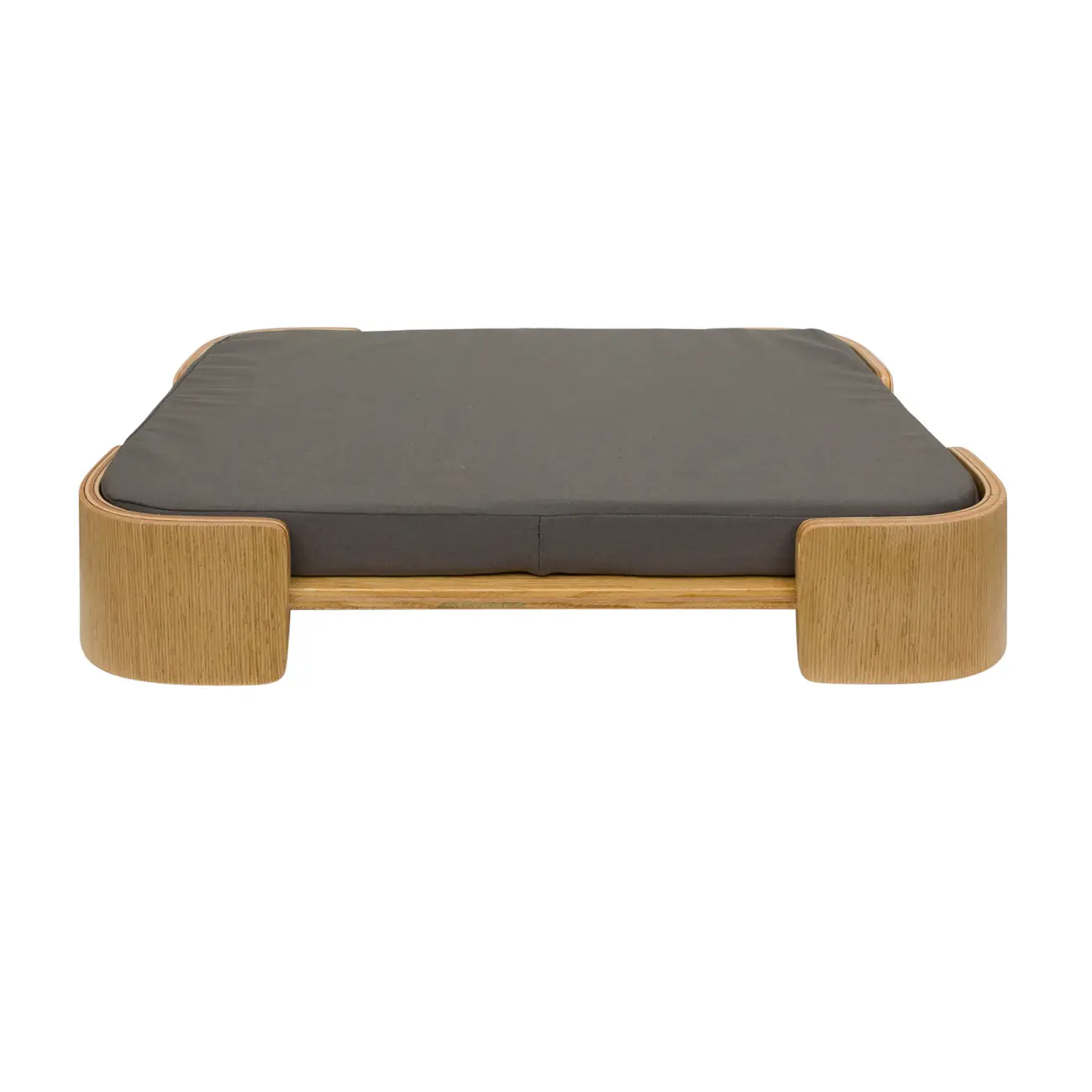 CAMA PARA PET M BEND 55 CM X 40 CM - CARVALHO/CINZA - Foto 1