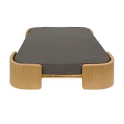 CAMA PARA PET M BEND 55 CM X 40 CM - CARVALHO/CINZA - Foto 3
