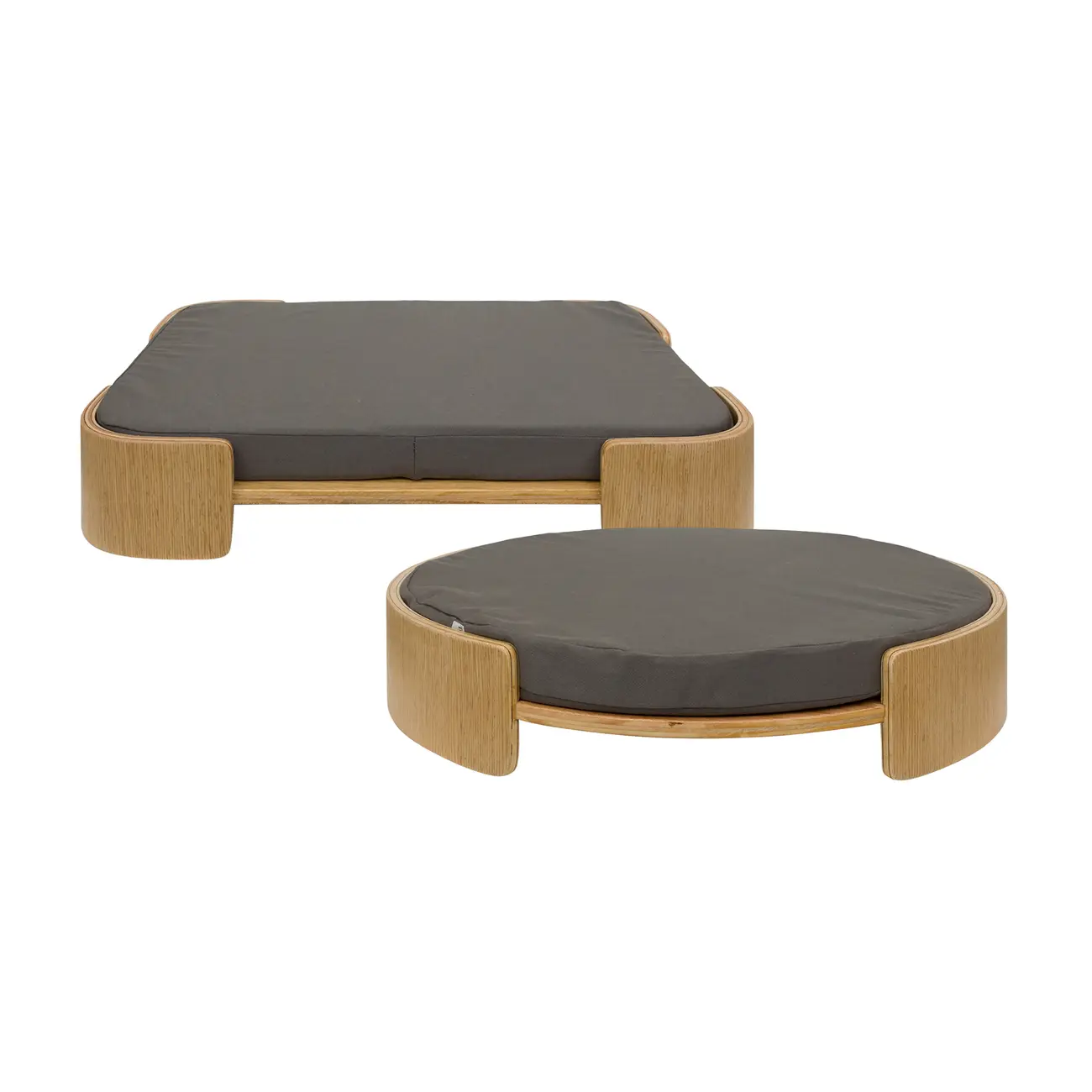 CAMA PARA PET M BEND 55 CM X 40 CM - CARVALHO/CINZA - Foto 7