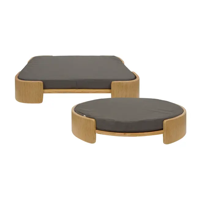 CAMA PARA PET M BEND 55 CM X 40 CM - CARVALHO/CINZA - Foto 7