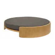 CAMA PARA PET REDONDO 50 CM M BEND - CARVALHO/CINZA - Foto 2