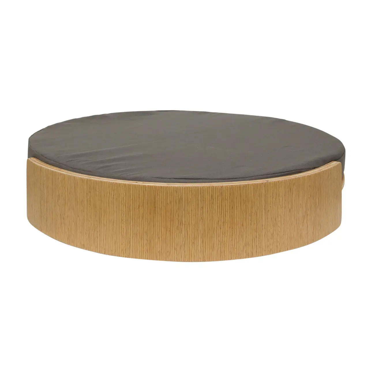 CAMA PARA PET REDONDO 50 CM M BEND - CARVALHO/CINZA - Foto 3