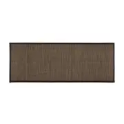 TAPETE 45 CM X 1,20 M BAUCHI - MARROM/PRETO - Foto 1