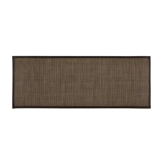 TAPETE 45 CM X 1,20 M BAUCHI - MARROM/PRETO - Foto 1