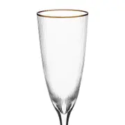 RUTILO DOURADO TAÇA CHAMPANHE 300 ML - INCOLOR/DOURADO - Foto 2