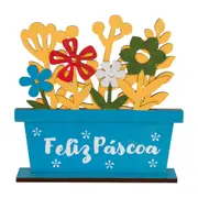 FLOREIRA ADORNO 22 CM CHOCO CHITA - AZUL/MULTICOR - Foto 1