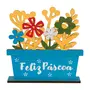 FLOREIRA ADORNO 22 CM CHOCO CHITA - AZUL/MULTICOR - Foto 1