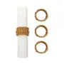 ARGOLA PARA GUARDANAPO CONJUNTO COM 4 PEÇAS TAÍBA - LATTE - Foto 1