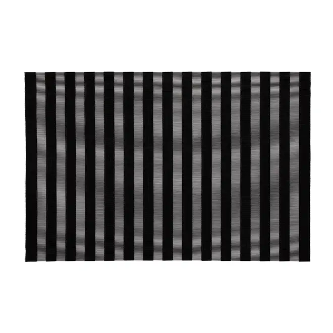 LUGAR AMERICANO 30 CM X 45 CM LISTRIS - PRETO/BRANCO - Foto 1