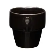 XÍCARA CAFÉ EMPILHÁVEL 90 ML STAK - PRETO - Foto 3
