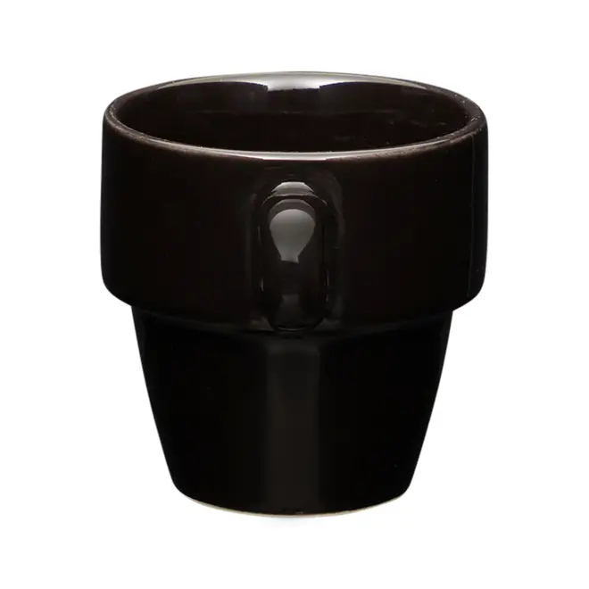 XÍCARA CAFÉ EMPILHÁVEL 90 ML STAK - PRETO - Foto 3