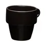 XÍCARA CAFÉ EMPILHÁVEL 90 ML STAK - PRETO - Foto 4
