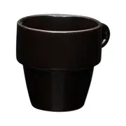 XÍCARA CAFÉ EMPILHÁVEL 90 ML STAK - PRETO - Foto 4