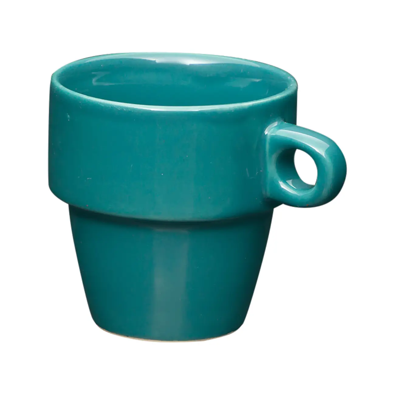 XÍCARA CAFÉ EMPILHÁVEL 90 ML STAK - VERDE ESCARAVELHO - Foto 2