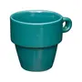 XÍCARA CAFÉ EMPILHÁVEL 90 ML STAK - VERDE ESCARAVELHO - Foto 4