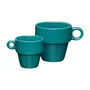 XÍCARA CAFÉ EMPILHÁVEL 90 ML STAK - VERDE ESCARAVELHO - Foto 6
