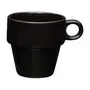 XÍCARA CHÁ EMPILHÁVEL 210 ML STAK - PRETO - Foto 1