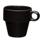 XÍCARA CHÁ EMPILHÁVEL 210 ML STAK - PRETO - Foto 2