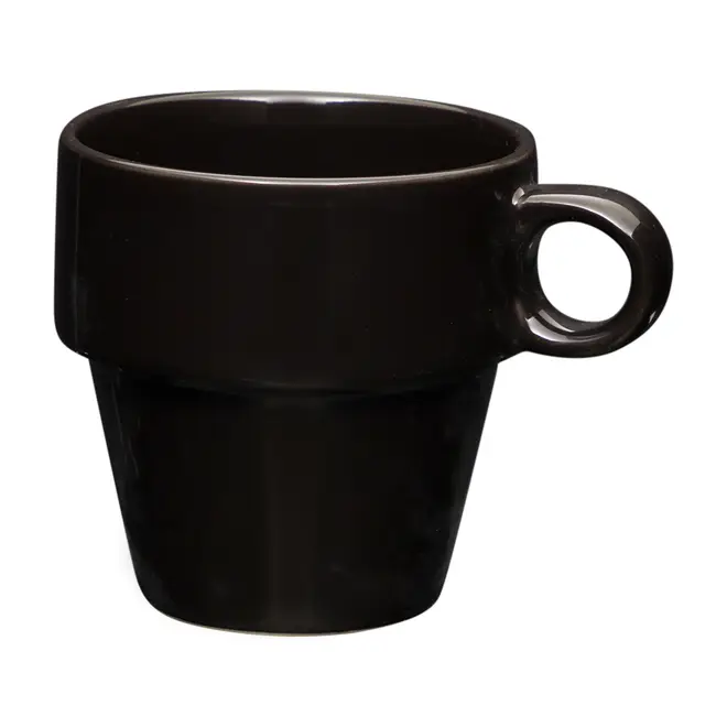 XÍCARA CHÁ EMPILHÁVEL 210 ML STAK - PRETO - Foto 2