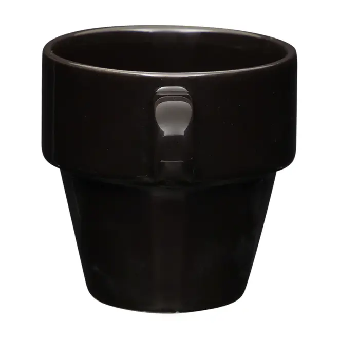 XÍCARA CHÁ EMPILHÁVEL 210 ML STAK - PRETO - Foto 3