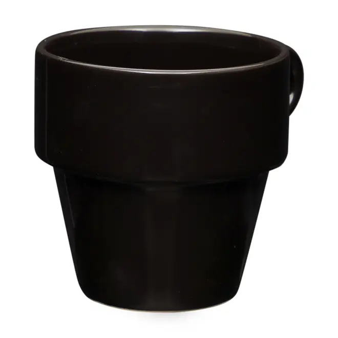 XÍCARA CHÁ EMPILHÁVEL 210 ML STAK - PRETO - Foto 4