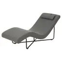 CINZA/PRETO - CHAISE LONGUE ALUA