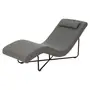 CINZA/PRETO - CHAISE LONGUE ALUA