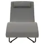 CHAISE LONGUE ALUA - CINZA/PRETO - Foto 2