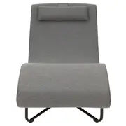 CHAISE LONGUE ALUA - CINZA/PRETO - Foto 2