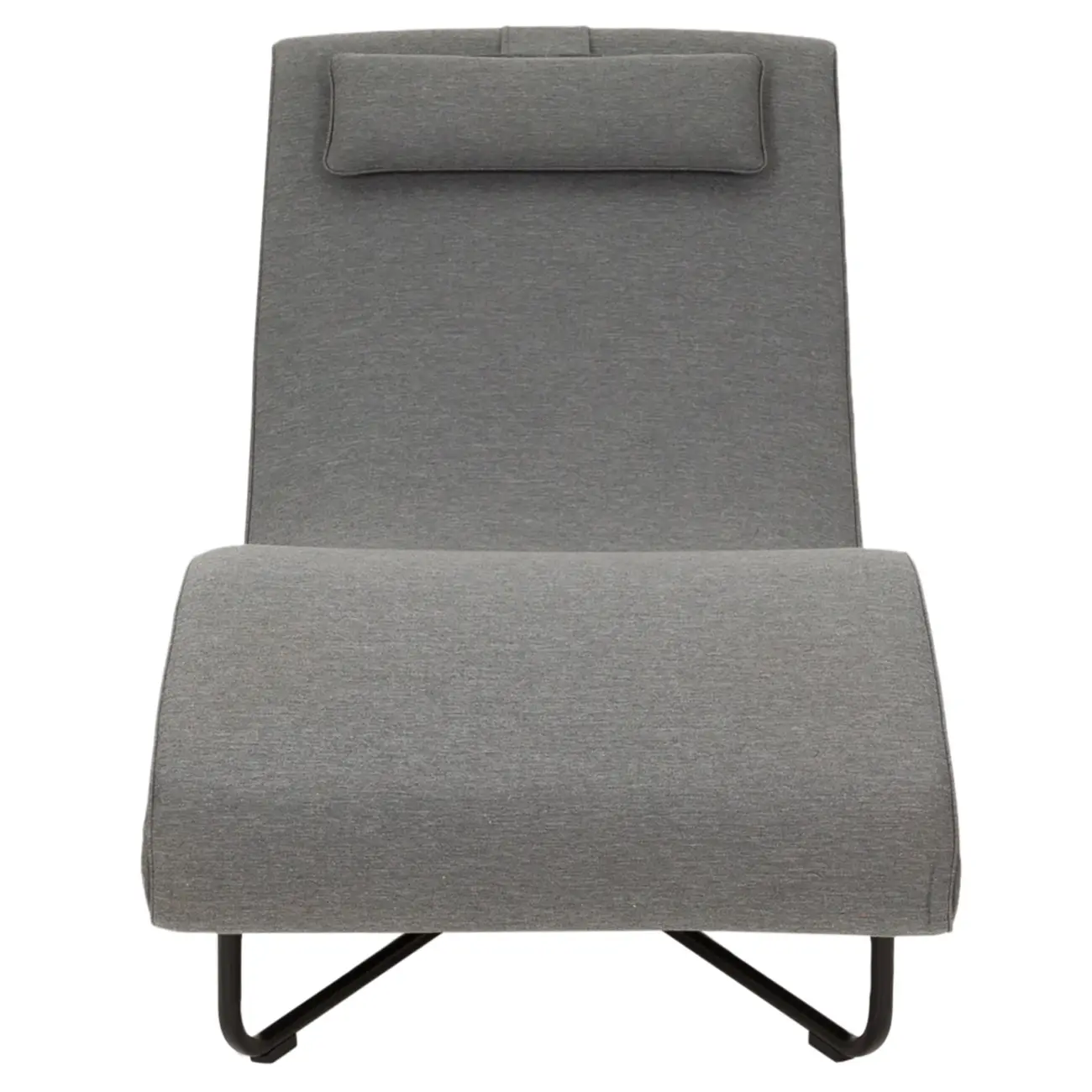 CHAISE LONGUE ALUA - CINZA/PRETO - Foto 2