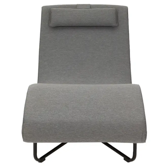 CHAISE LONGUE ALUA - CINZA/PRETO - Foto 2