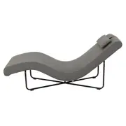 CHAISE LONGUE ALUA - CINZA/PRETO - Foto 3