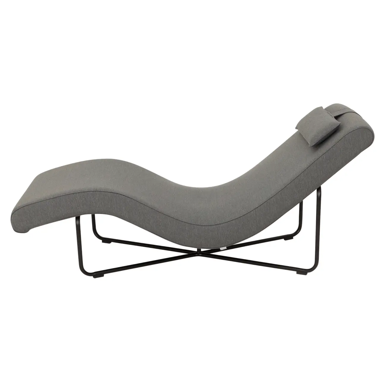 CHAISE LONGUE ALUA - CINZA/PRETO - Foto 3