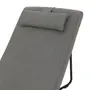CHAISE LONGUE ALUA - CINZA/PRETO - Foto 4