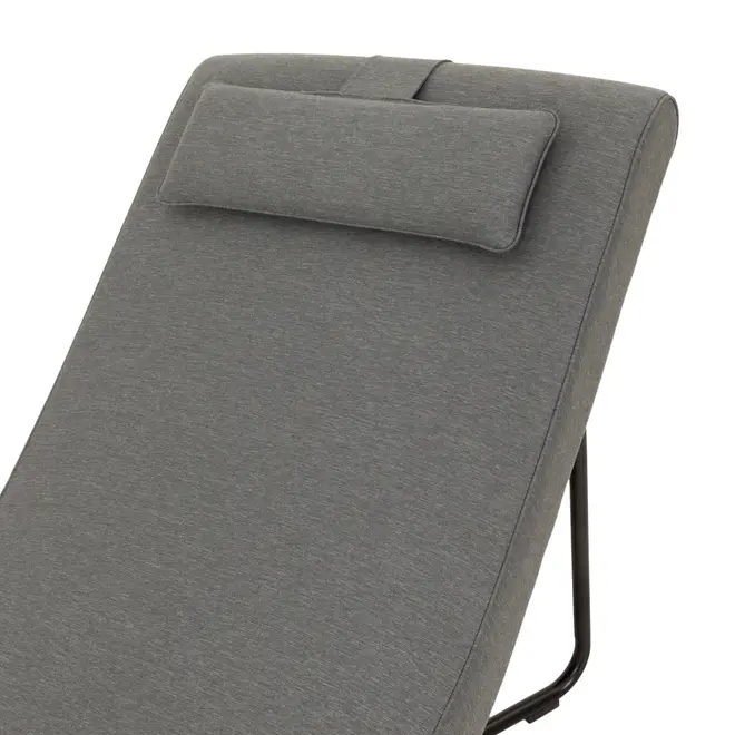 CHAISE LONGUE ALUA - CINZA/PRETO - Foto 4