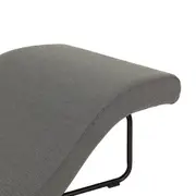 CHAISE LONGUE ALUA - CINZA/PRETO - Foto 5