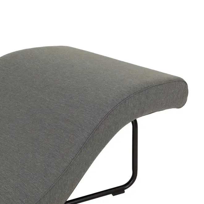 CHAISE LONGUE ALUA - CINZA/PRETO - Foto 5