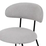 CADEIRA DISCUS - PRETO/CINZA - Foto 6