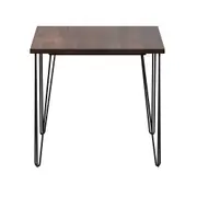 MESA DE JANTAR MESA 80 CM X 80 CM ZAHARA - PRETO/NOZES RÚSTICO - Foto 27