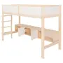 CAMA SISTEMA DE QUARTO INTEGRADO COM ESCRIVANINHA E ESCADA PÉ COM PÉ - NATURAL WASHED/BRANCO - Foto 3