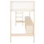 CAMA SISTEMA DE QUARTO INTEGRADO COM ESCRIVANINHA E ESCADA PÉ COM PÉ - NATURAL WASHED/BRANCO - Foto 6