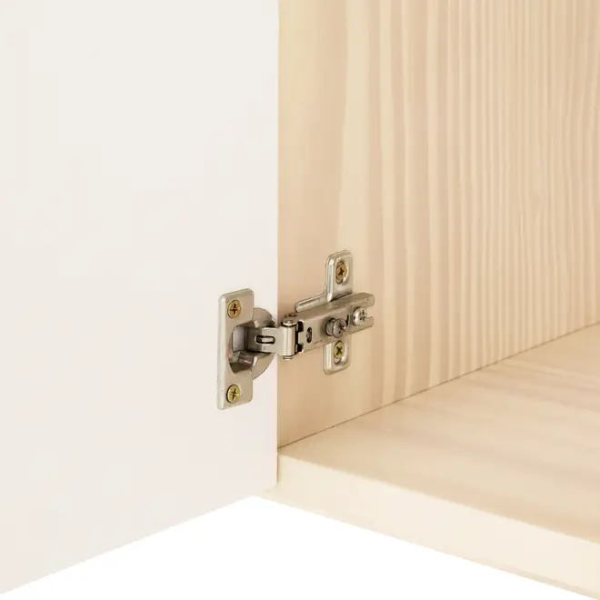 CAMA SISTEMA DE QUARTO INTEGRADO COM ESCRIVANINHA E ESCADA PÉ COM PÉ - NATURAL WASHED/BRANCO - Foto 9