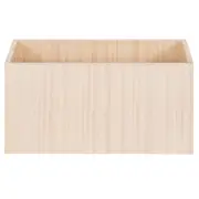 CAIXA ORGANIZADORA 30 CM X 60 CM X 30 CM PÉ COM PÉ - NATURAL WASHED - Foto 2