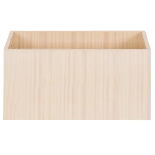 CAIXA ORGANIZADORA 30 CM X 60 CM X 30 CM PÉ COM PÉ - NATURAL WASHED - Foto 2